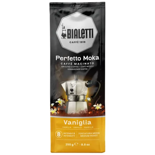 Bialetti Perfetto Moka Vaniglia gemalen koffie 250 gram