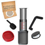 Aeropress GO Coffee Maker + IMS E&B LAB RVS filter 150m + Bristot BIO100% koffie
