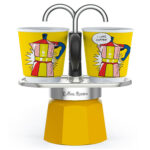 Bialetti Mini Express Lichtenstein + 2 kopjes