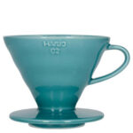 Hario V60-02 Dripper Keramiek Turquoise Green