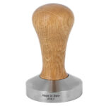 BaristaPro Tamper Eikenhout RVS Flat Base 58,5mm