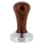 BaristaPro Tamper Walnoot Hout RVS Flat Base 58,5mm
