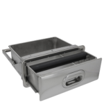 Priolinox Uitkloplade inbouw 405x347x132mm