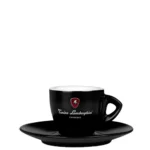 Tonino Lamborghini Espresso kop en schotel zwart