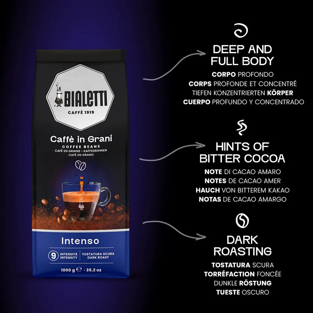 Bialetti Intenso Koffiebonen 6 x 500g - Afbeelding 3