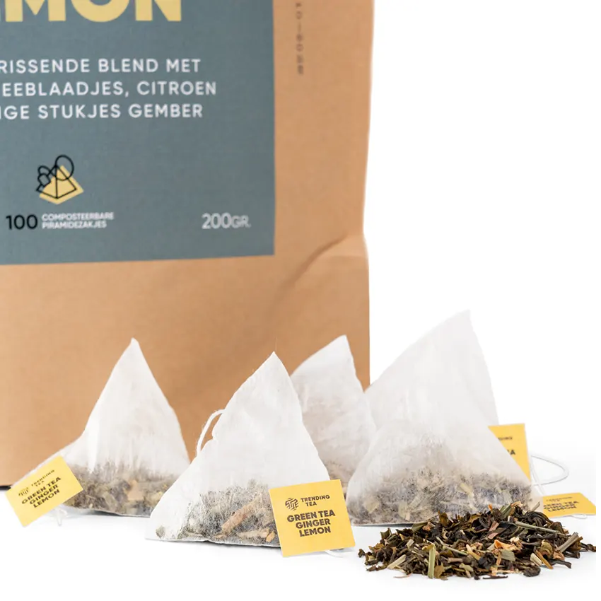 TrendingTea Ginger & Lemon piramidezakjes 100st - Afbeelding 2