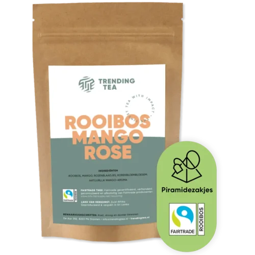 TrendingTea Rooibos Mango Rose piramidezakjes 100st